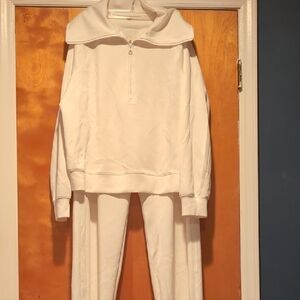 Women's Classic White Tracksuit Set